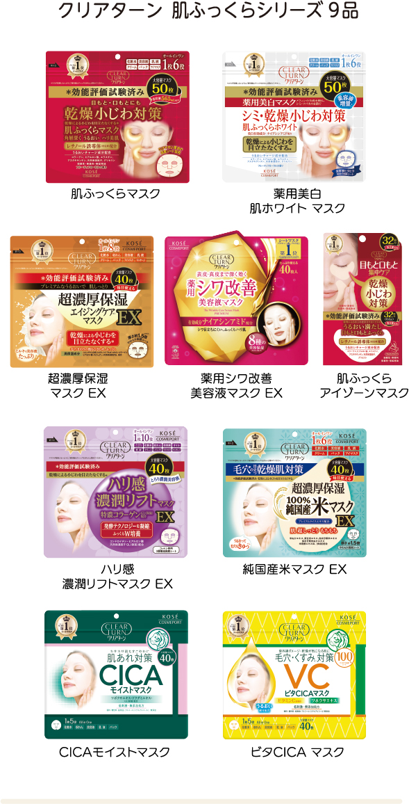クリアターン 肌ふっくらシリーズ 9品